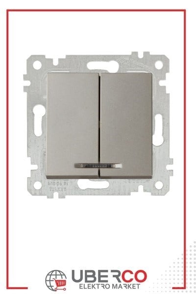 2200 426 0283Mutlusan Mek+Tuş Işıklı Komütatör (Vidalı) - TitanyumMutlusan Mek+Tuş Işıklı Komütatör (Vidalı) - Titanyum{ubercoelektromarket}