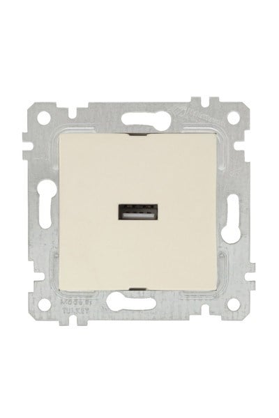 2200 448 0102Mutlusan Mek+Tuş Tekli USB Şarj Prizi - KremMutlusan Mek+Tuş Tekli USB Şarj Prizi - Krem{ubercoelektromarket}