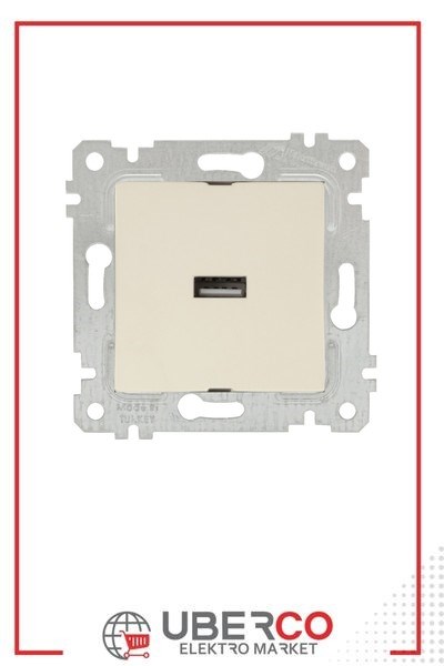 2200 448 0102Mutlusan Mek+Tuş Tekli USB Şarj Prizi - KremMutlusan Mek+Tuş Tekli USB Şarj Prizi - Krem{ubercoelektromarket}