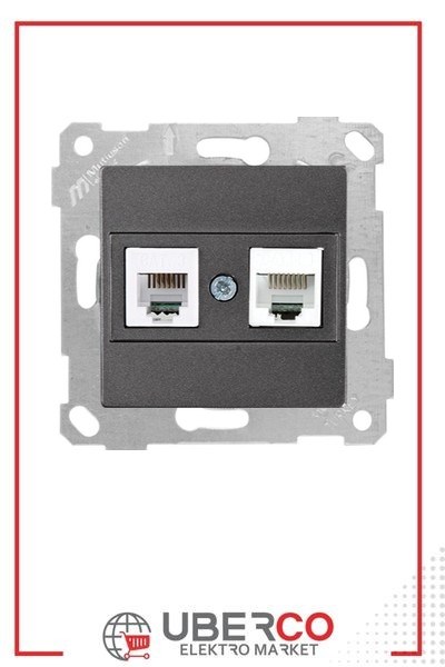 2200 139 0195Mutlusan Mek+Tuş Telefon Data Prizi (Rj11 Cat3 + Cat5E) - FümeMutlusan Mek+Tuş Telefon Data Prizi - Füme{ubercoelektromarket}