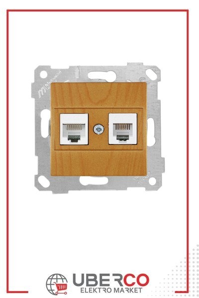2200 139 0158Mutlusan Mek+Tuş Telefon Data Prizi (Rj11 Cat3 + Cat5E) - MeşeMutlusan Mek+Tuş Telefon Data Prizi - Meşe{ubercoelektromarket}
