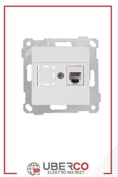 2200 125 0101Mutlusan Mek+Tuş Telefon Prizi 1Xrj11 (Cat3) - BeyazMutlusan Mek+Tuş Telefon Prizi 1Xrj11 (Cat3) - Beyaz{ubercoelektromarket}