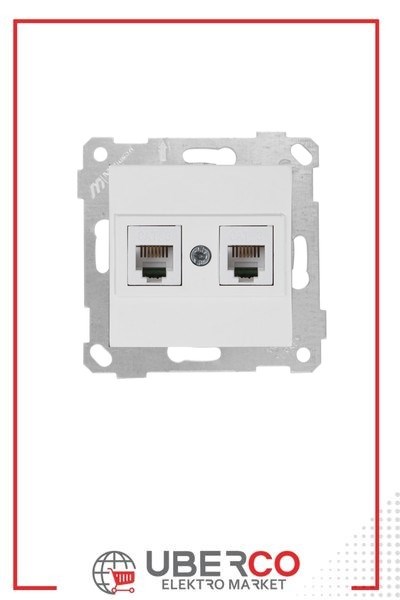 2200 126 0101Mutlusan Mek+Tuş Telefon Prizi 2Xrj11 (Cat3) - BeyazMutlusan Mek+Tuş Telefon Prizi 2Xrj11 (Cat3) - Beyaz{ubercoelektromarket}