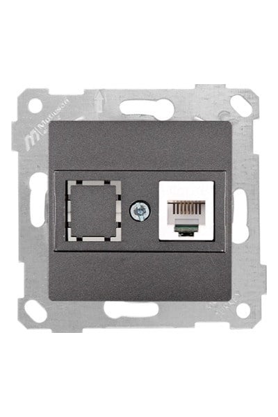 2200 126 0195Mutlusan Mek+Tuş Telefon Prizi 2Xrj11 (Cat3) - FümeMutlusan Mek+Tuş Telefon Prizi 2Xrj11 (Cat3) - Füme{ubercoelektromarket}