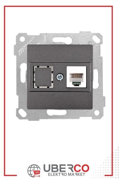 2200 126 0195Mutlusan Mek+Tuş Telefon Prizi 2Xrj11 (Cat3) - FümeMutlusan Mek+Tuş Telefon Prizi 2Xrj11 (Cat3) - Füme{ubercoelektromarket}