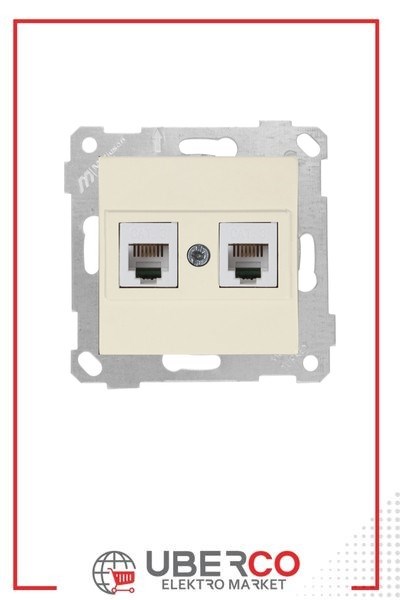2200 126 0102Mutlusan Mek+Tuş Telefon Prizi 2Xrj11 (Cat3) - KremMutlusan Mek+Tuş Telefon Prizi 2Xrj11 (Cat3) - Krem{ubercoelektromarket}
