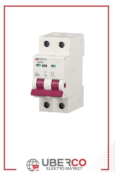 MTS06-2032BMutlusan MTS06-2032B 32A 2P B Tipi Otomatik Sigorta 6KAMutlusan MTS06-2032B 32A 2P B Tipi Otomatik Sigorta 6KA{ubercoelektromarket}