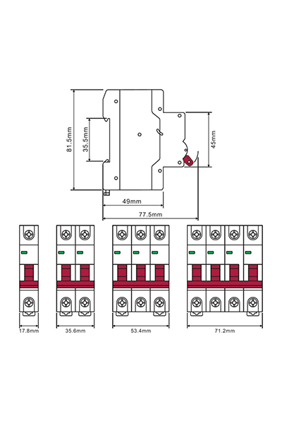 Mutlusan W 1X16A B Seri Otomatik Sigorta