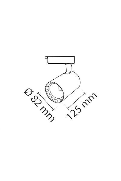 Noas 30W 6500K Beyaz Işık Siyah Paris Led Ray Spot YL29 3101