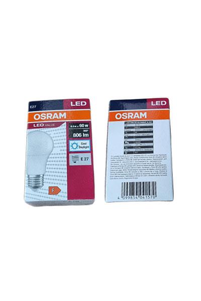 Osram Ledvance Value CLA 60 6500 Beyaz Işık  E27 8,5W Led Ampul