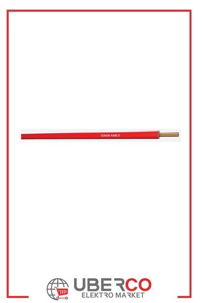 OZN-NYA(1x6mm²)-HF-KRZÖznur NYA (H07Z1-U) HFFR 1x6mm² Kırmızı KabloÖznur NYA (H07Z1-U) HFFR 1x6mm² Kırmızı Kablo{ubercoelektromarket}