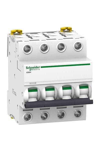 Schneider A9F84406 İC60H 4P 6A C Tipi Minyatür Otomatik Sigorta
