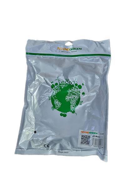 Teknogreen DATA-017 Patch Cord Gri Renk Cat6 Kablo 10MT