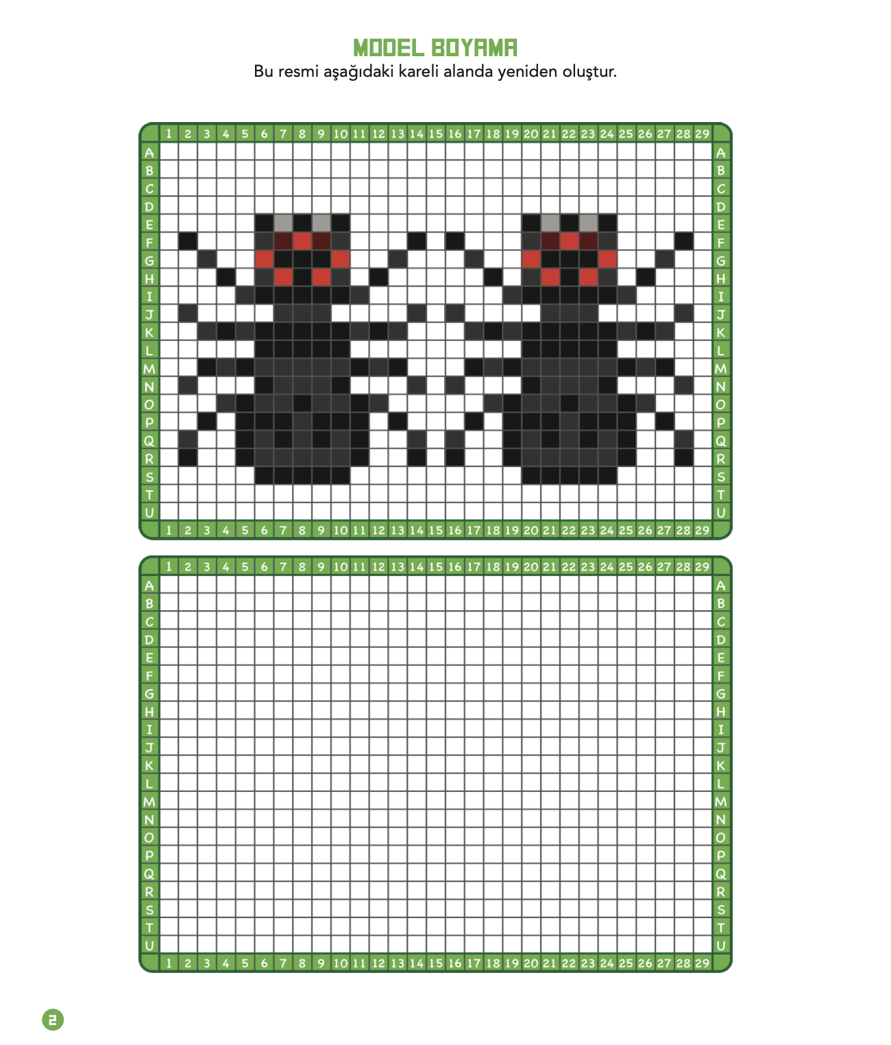 %100 Minecraft Pikselli Boyamalar Canavarlar Özel