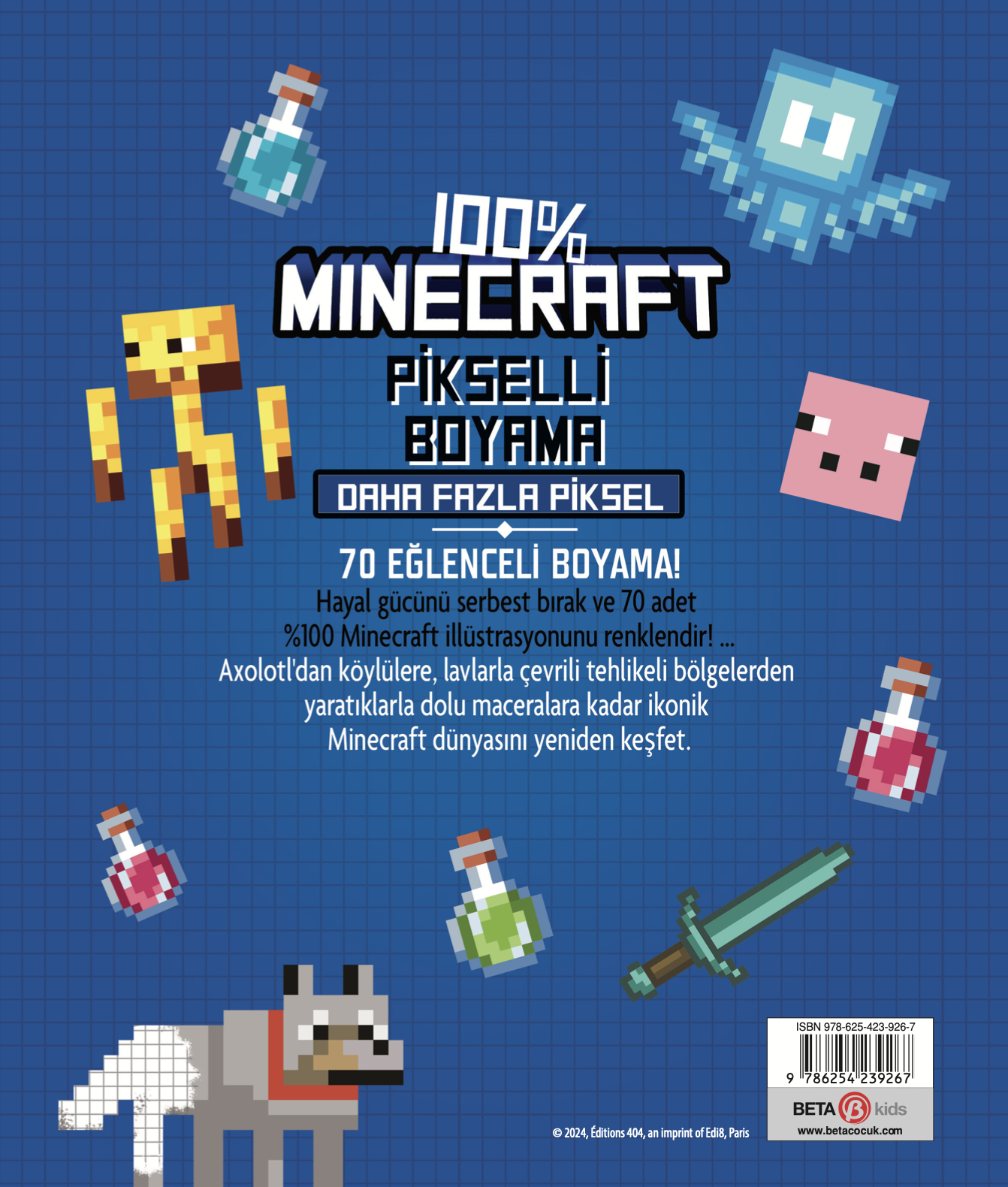 %100 Minecraft Pikselli Boyamalar Daha Fazla Piksel