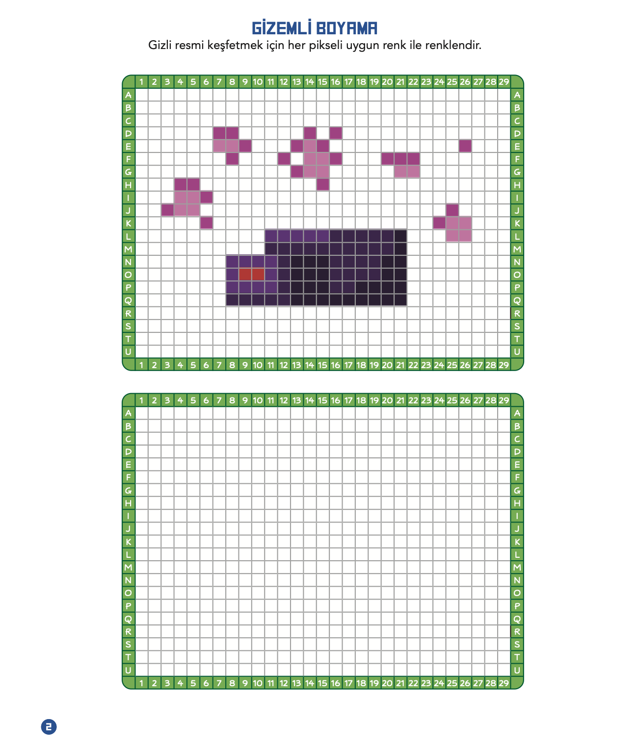 %100 Minecraft Pikselli Boyamalar Daha Fazla Piksel