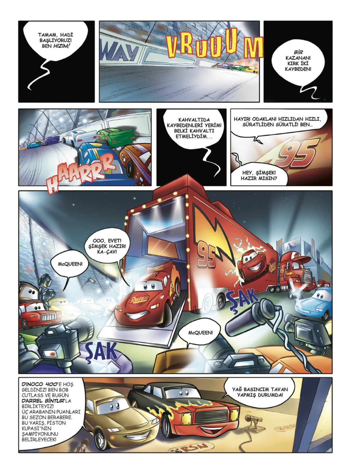 Disney Çizgi Klasikler Arabalar