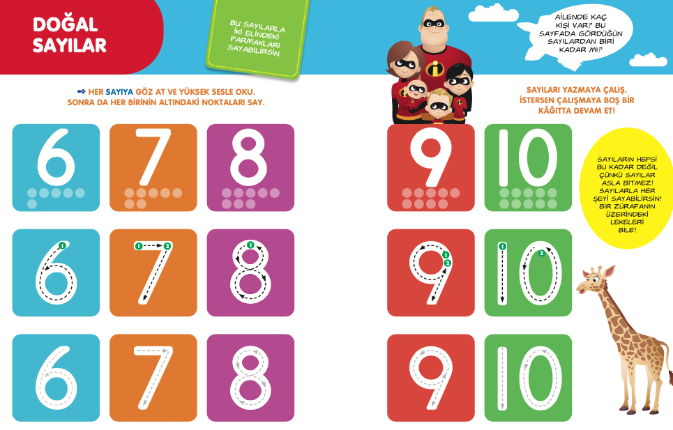 Disney Eğitsel Okul Öncesi Sayıları Öğreniyorum