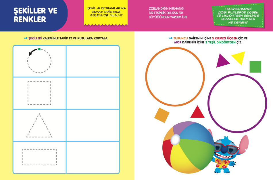 Disney Eğitsel Okul Öncesi Şekilleri ve Renkleri Öğreniyorum