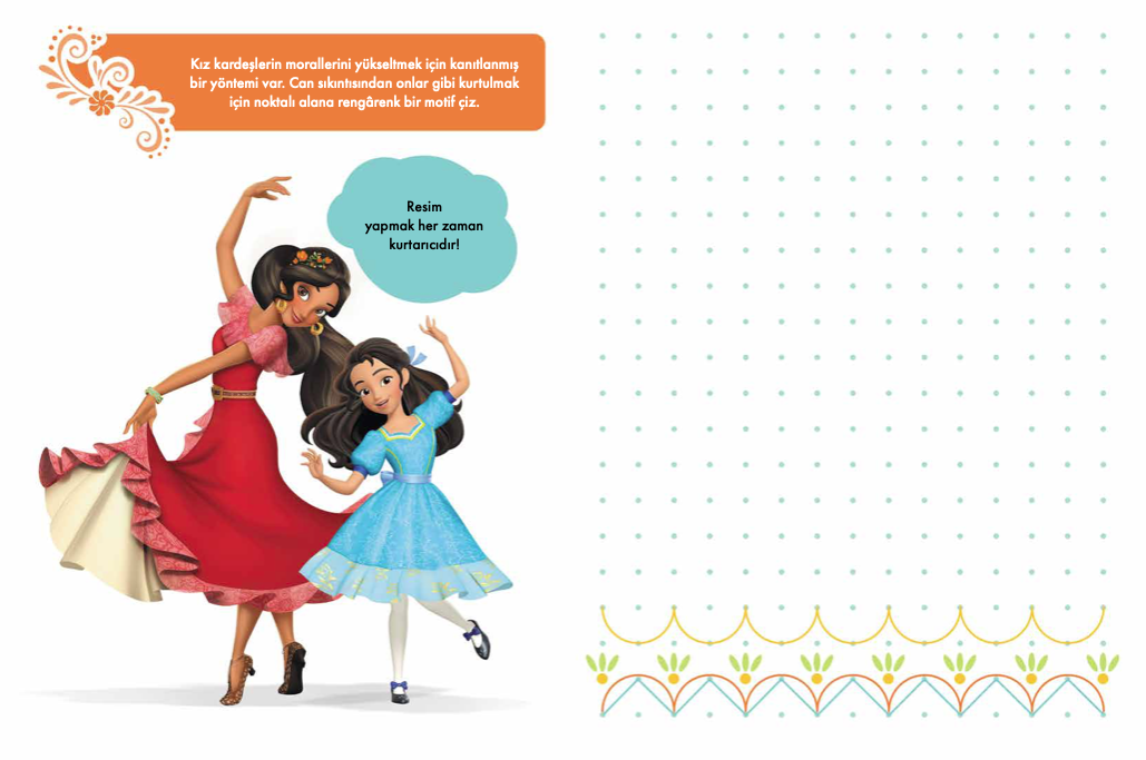 Disney Eğitsel Prenses Elena Alıştırma Kitabım Noktalar