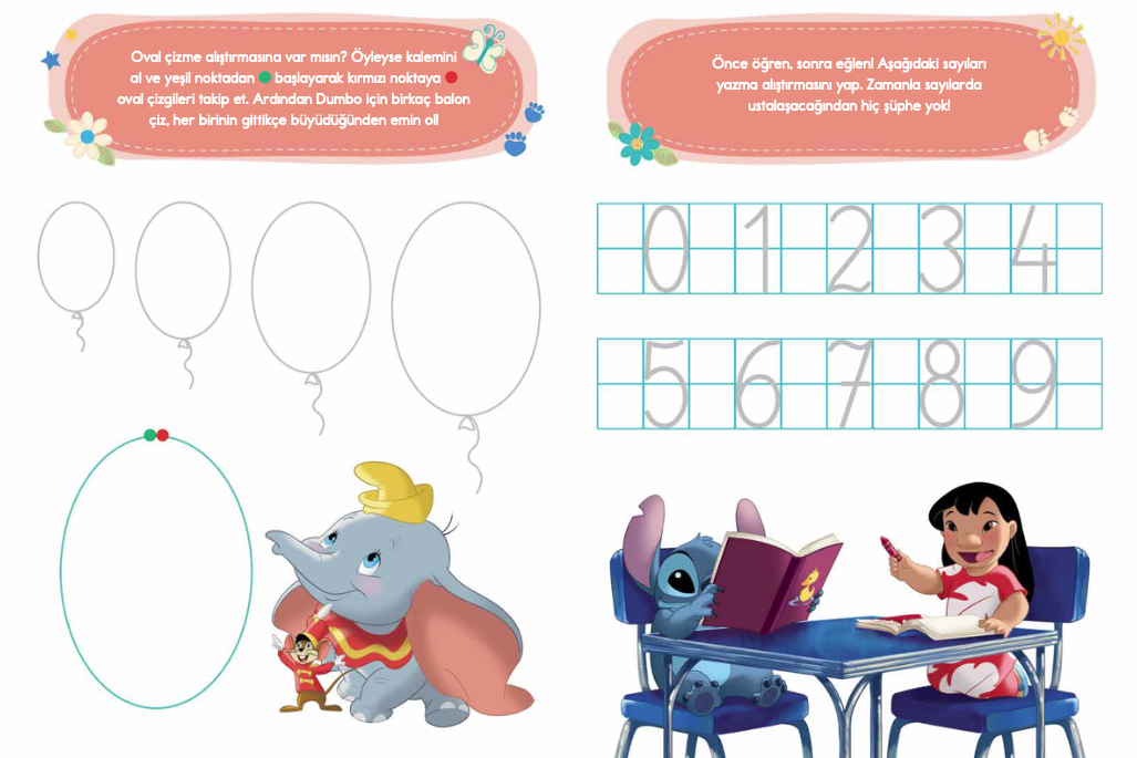 Disney Eğitsel Simba El Becerisi Etkinlikleri Yazıya Hazırlık