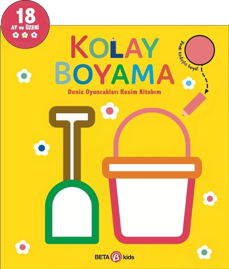 Kolay Boyama Deniz Oyuncakları Resim Kitabım