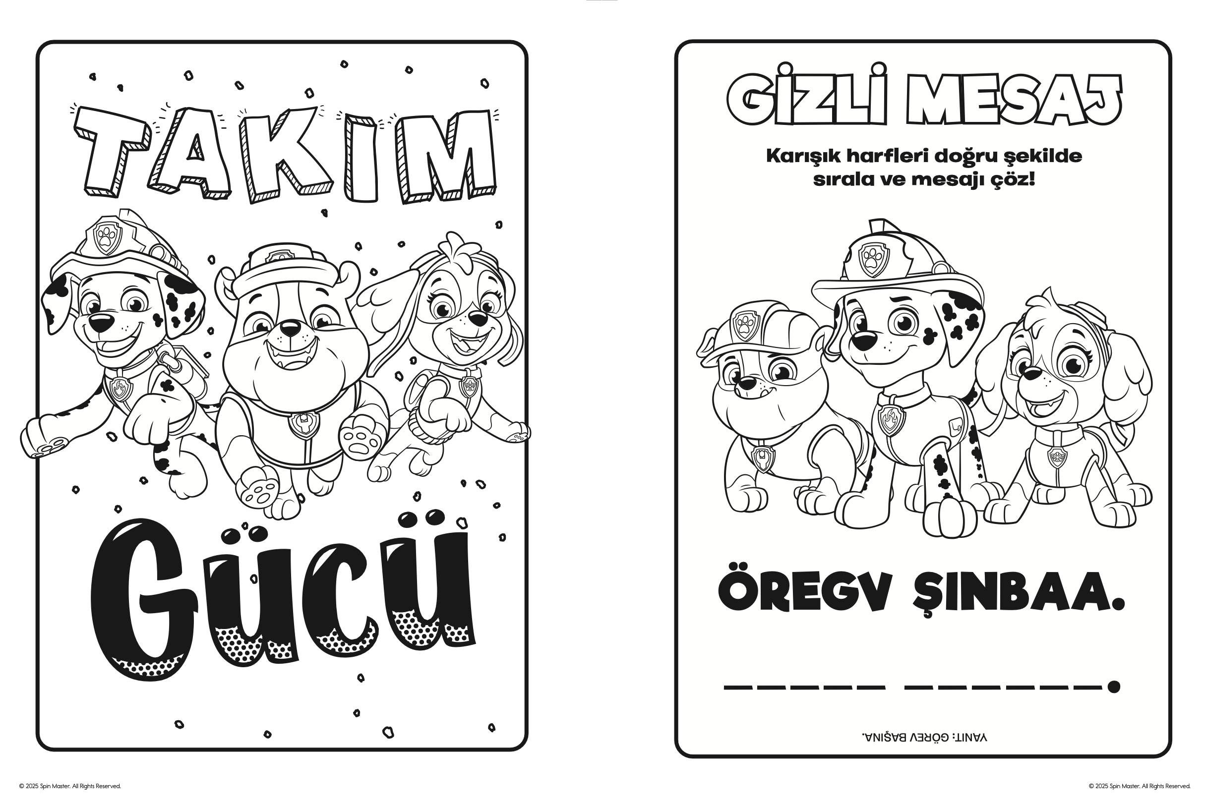 Paw Patrol -  Havrika Renk Şöleni Boyama Kitabı