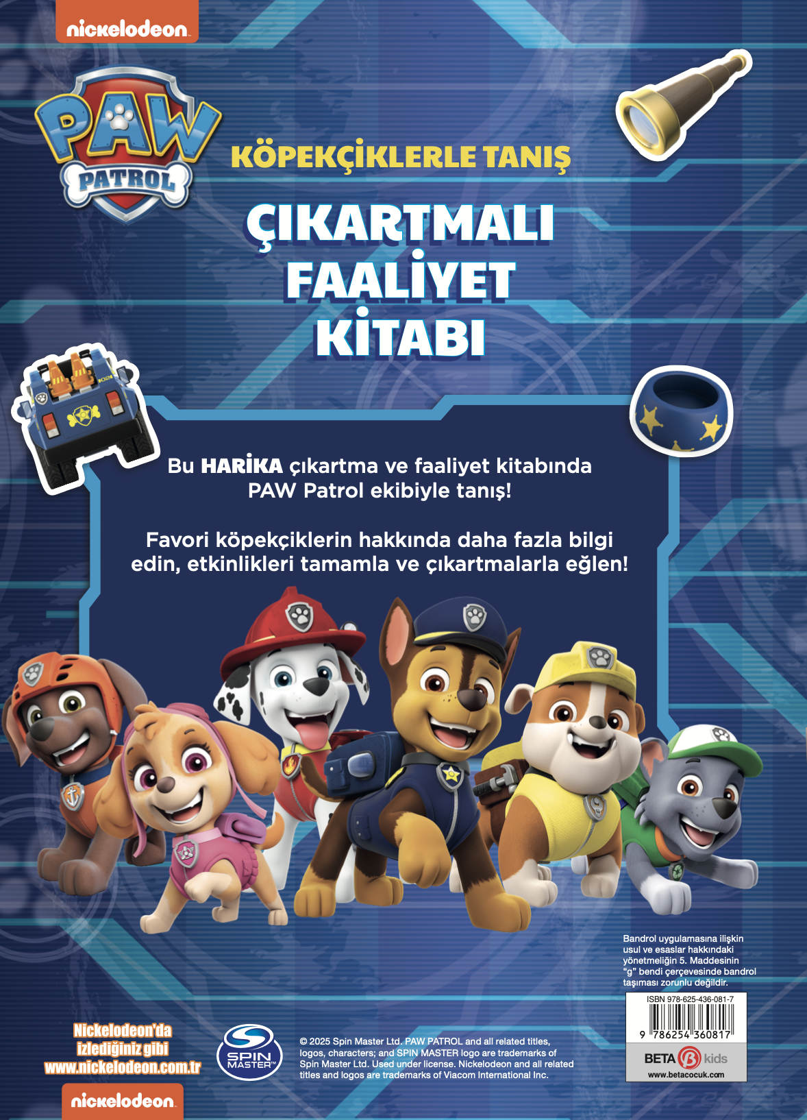 Paw Patrol -  Köpekçiklerle Tanış Çıkartmalı Faaliyet Kitabı