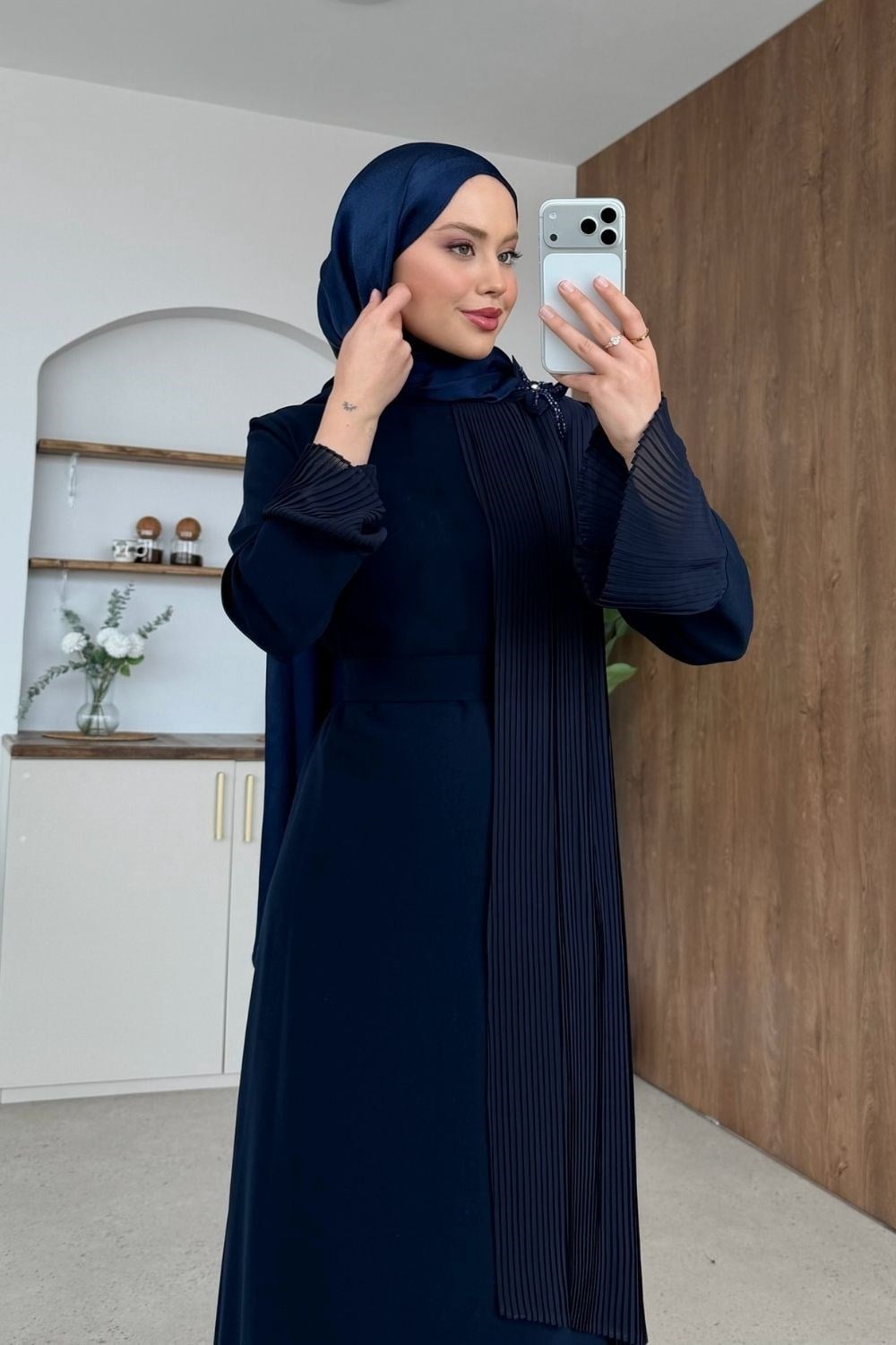 Alessa Kuşaklı Abiye Lacivert