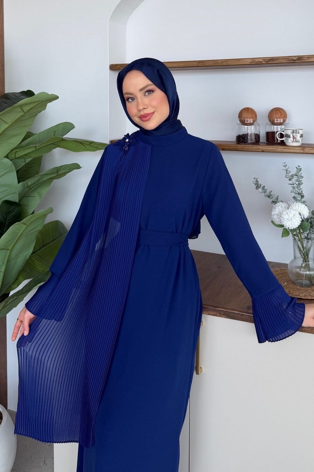 Alessa Kuşaklı Abiye Saks