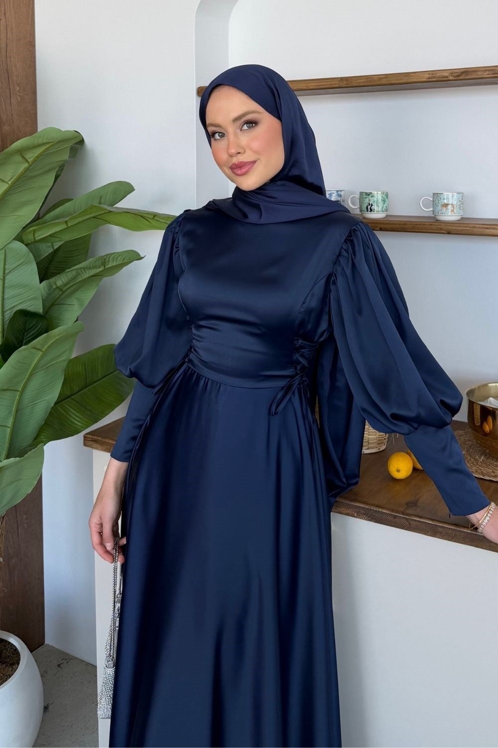 Ardina İpli Abiye Lacivert