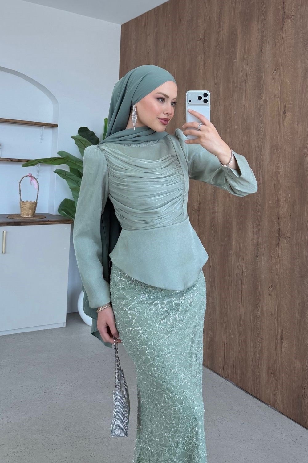 Lavinya İkili Takım Abiye Mint
