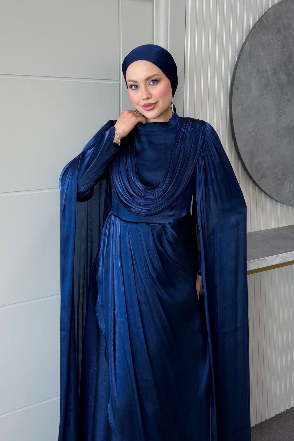 Saphira Pelerin Abiye Lacivert