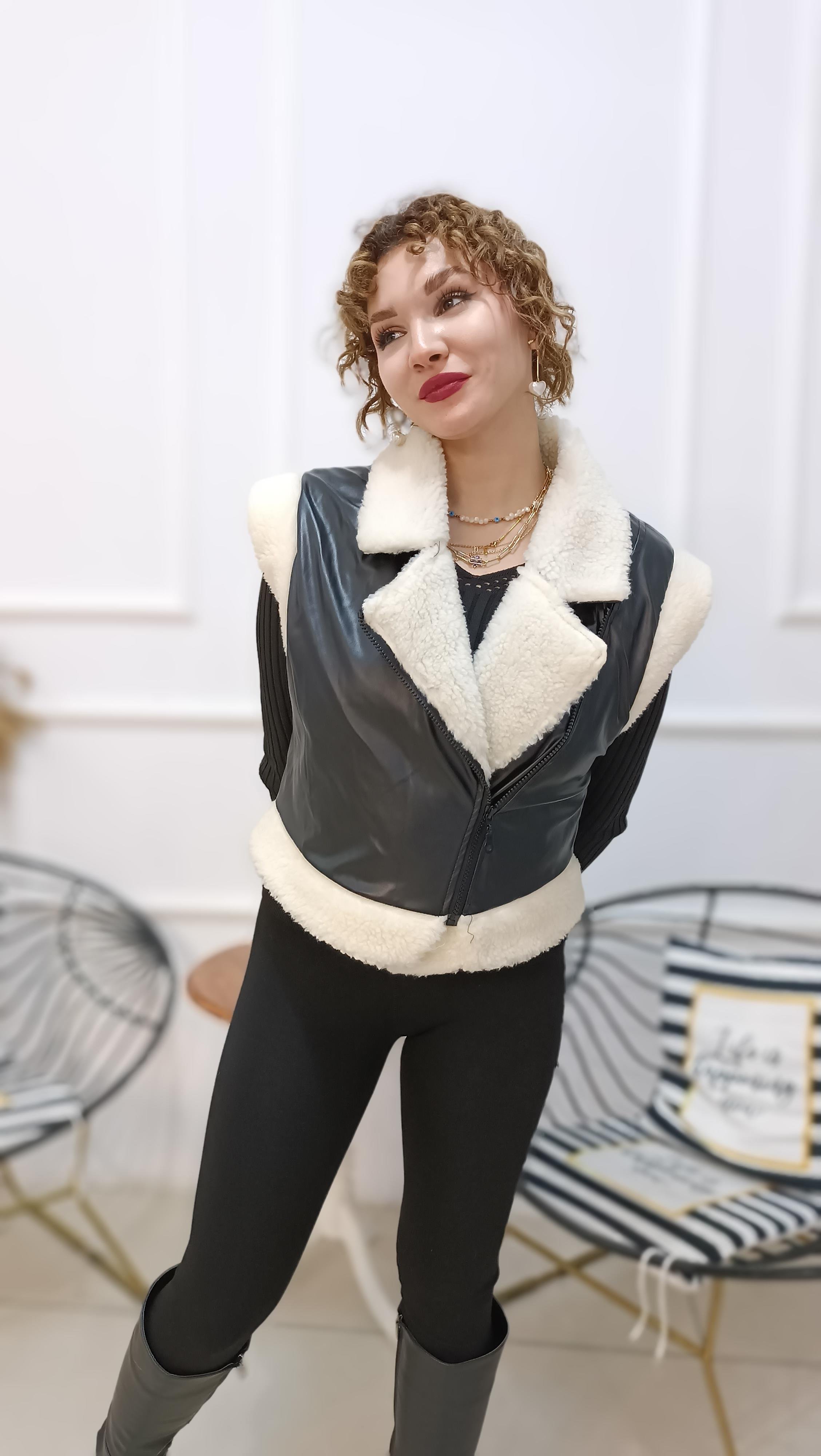 İçi Kürklü Marka Model Deri Yelek