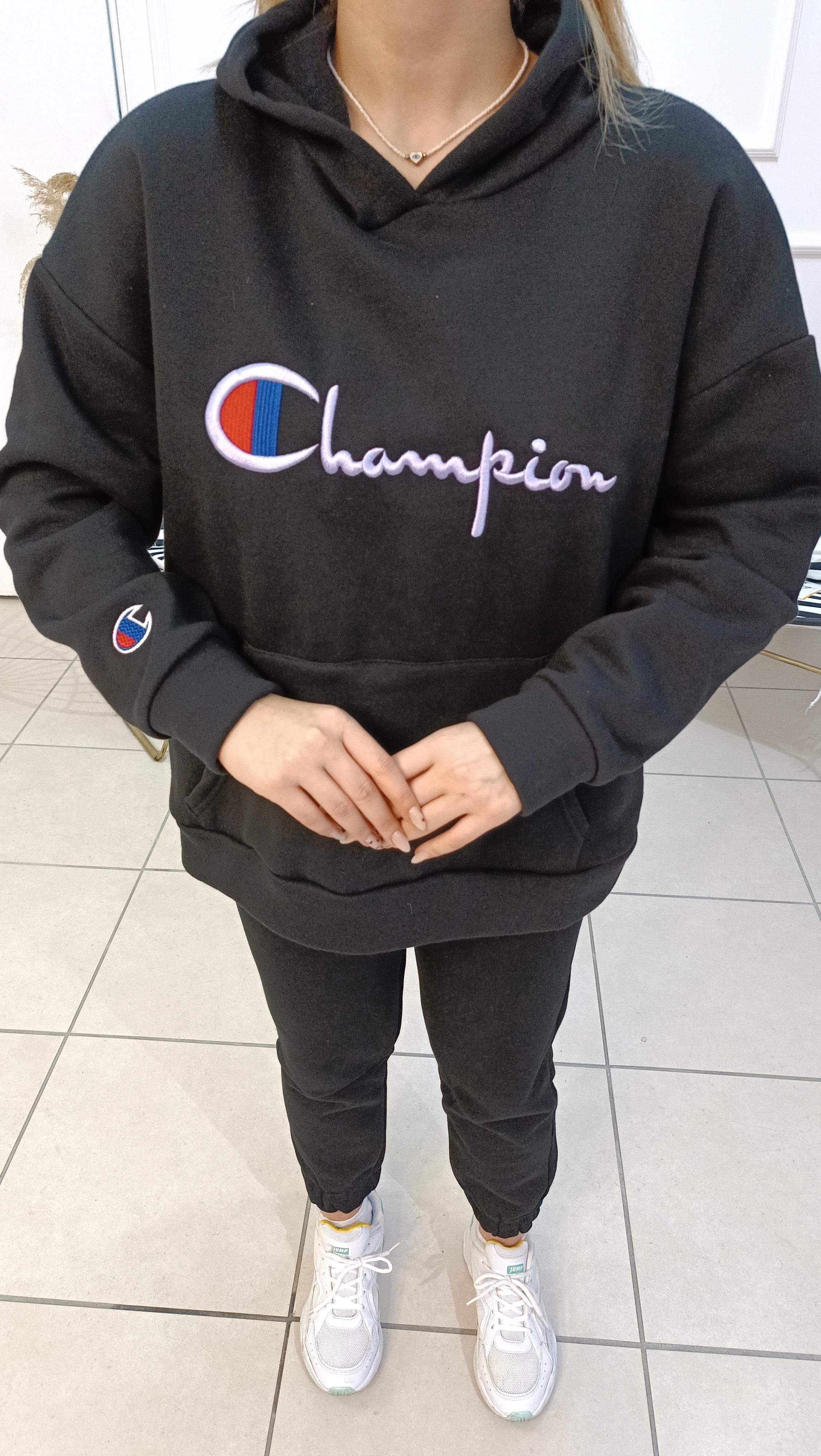 İçi Şardonlu Kapşonlu Sweatshirt
