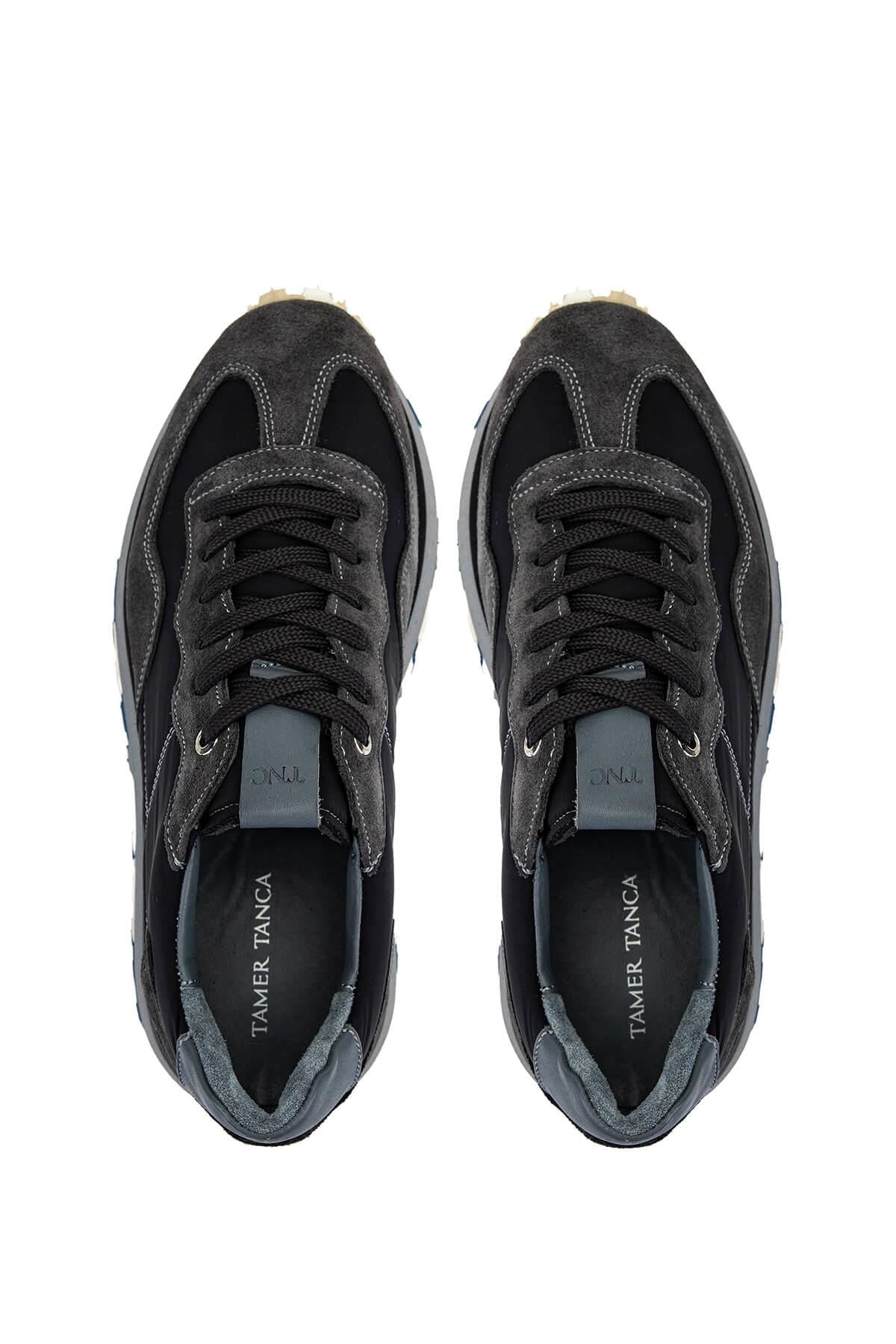 Tamer Tanca Vizon Süet Tamer Tanca Hakiki Deri Erkek Sneakers Spor Ayakkabı