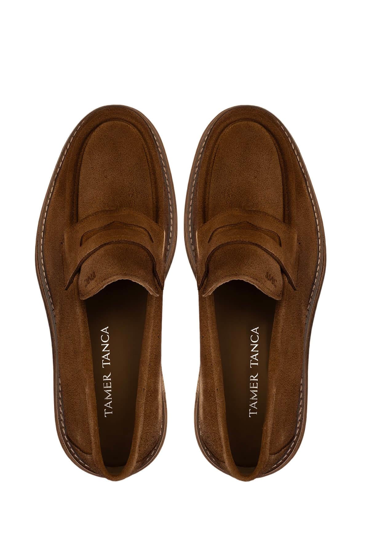 Tamer Tanca Taba Tamer Tanca Hakiki Deri Erkek Loafer Ayakkabı