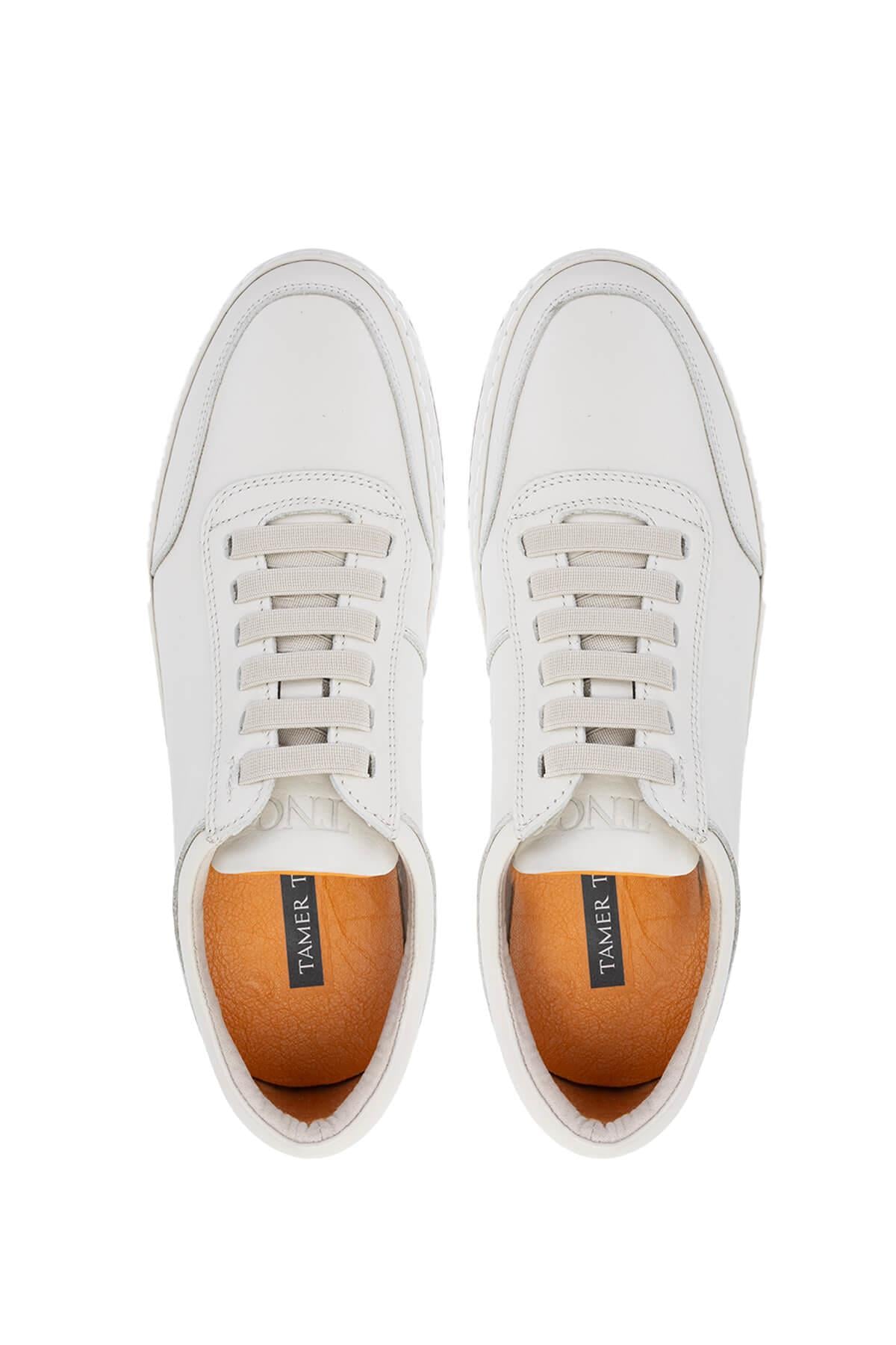 Tamer Tanca Vizon Nubuk Tamer Tanca Hakiki Erkek Deri Sneakers Spor Ayakkabı