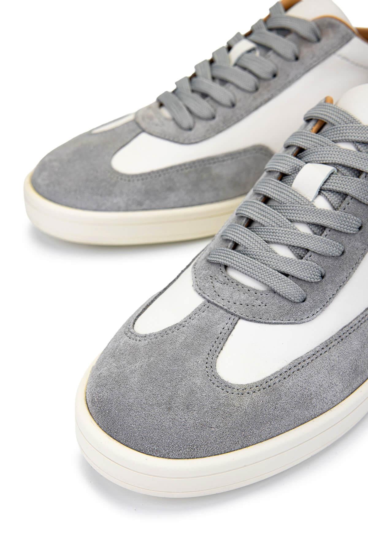 Tamer Tanca Vizon Tamer Tanca Hakiki Erkek Deri Sneakers Spor Ayakkabı