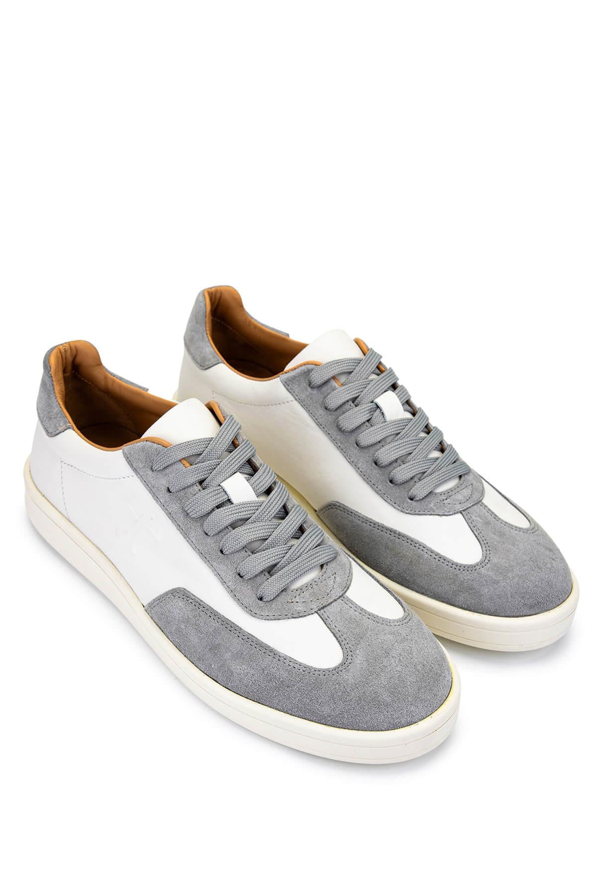 Tamer Tanca Vizon Tamer Tanca Hakiki Erkek Deri Sneakers Spor Ayakkabı