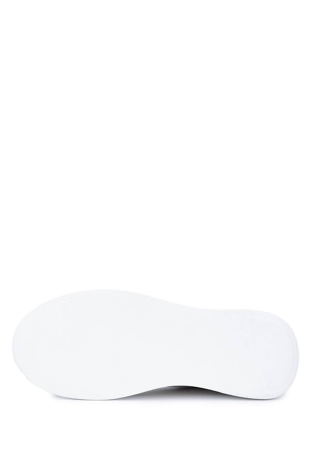 Tamer Tanca Beyaz Tamer Tanca Hakiki Erkek Deri Sneakers Spor Ayakkabı