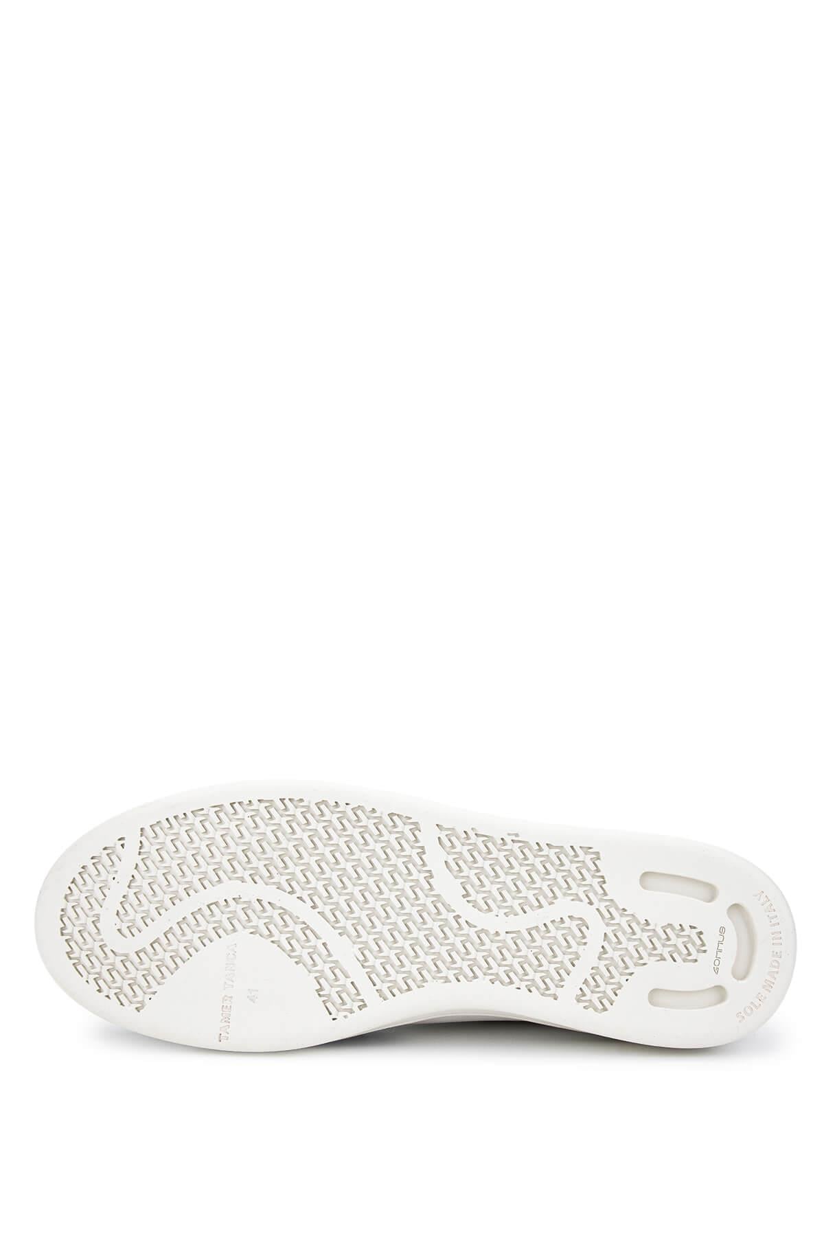 Tamer Tanca Vizon Tamer Tanca Hakiki Erkek Deri Sneakers Spor Ayakkabı