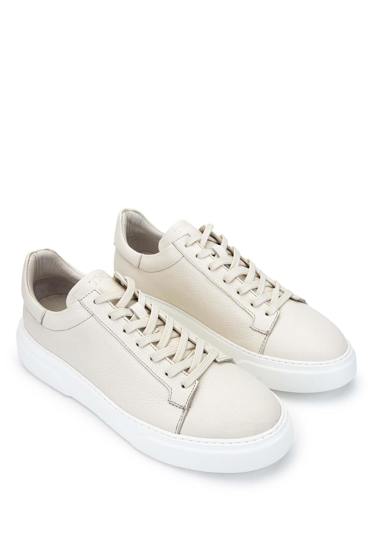 Tamer Tanca Siyah Siyah Tamer Tanca Hakiki Erkek Deri Sneakers Spor Ayakkabı