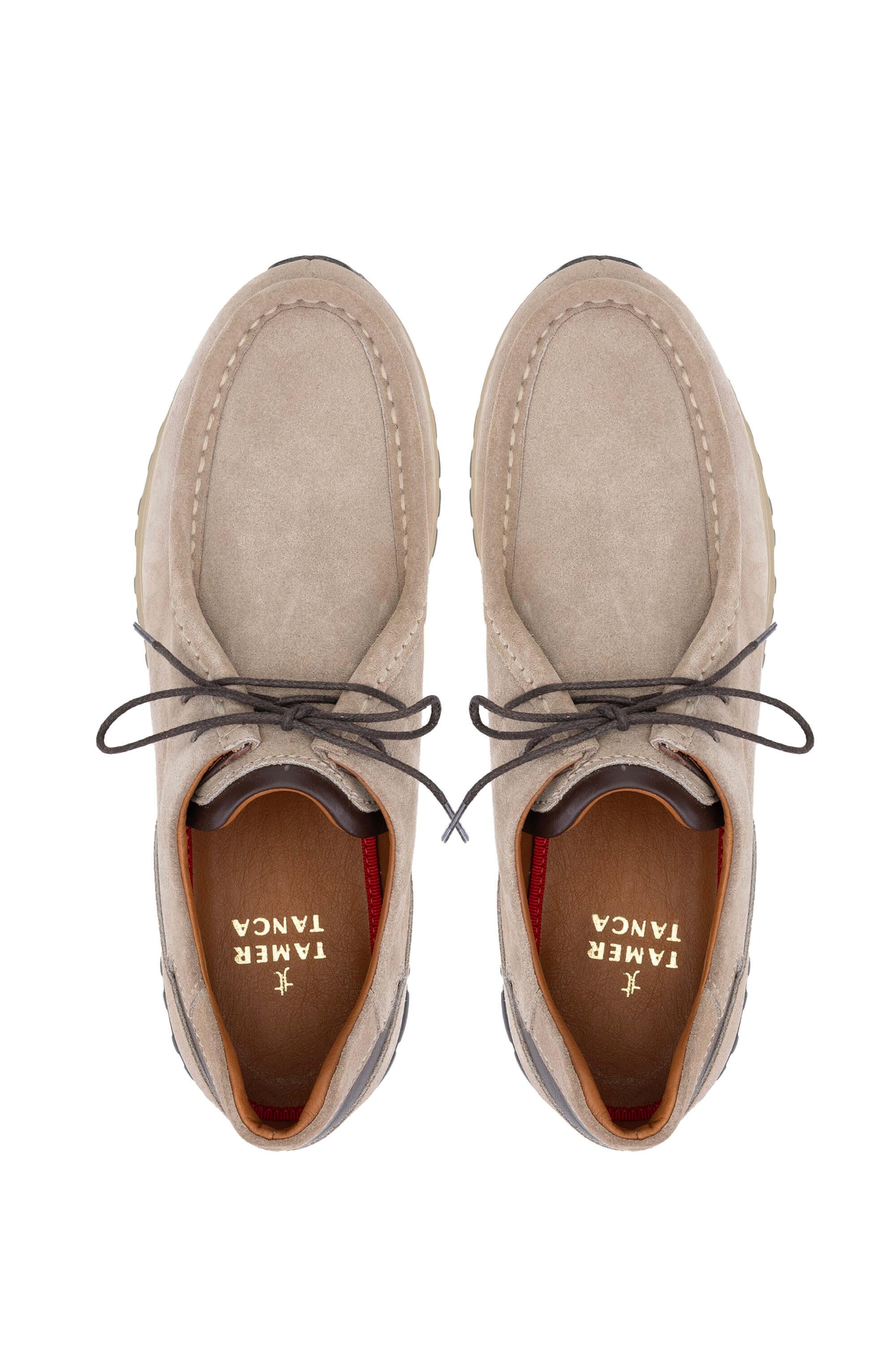 Tamer Tanca Siyah Süet Tamer Tanca Hakiki Deri Erkek Casual Ayakkabı