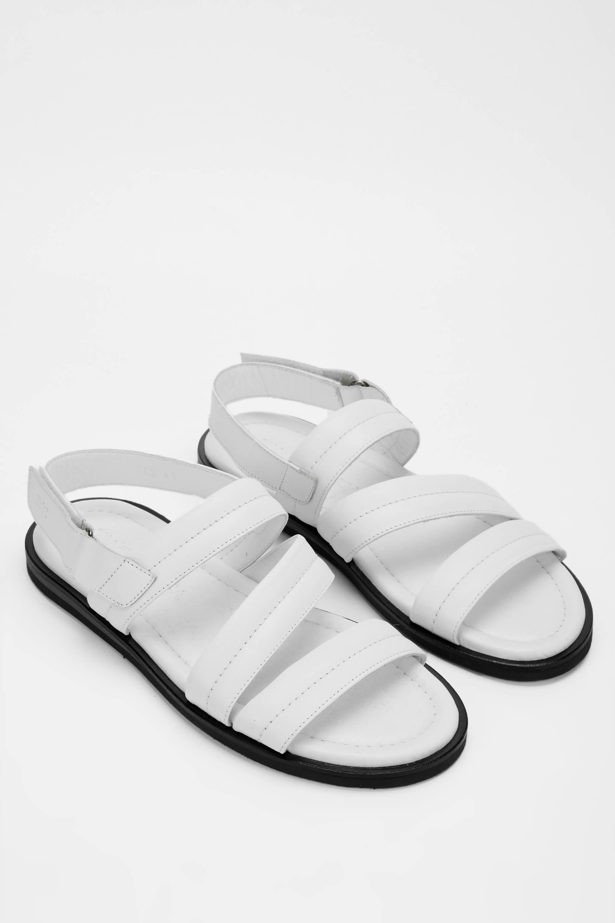 Tamer Tanca Lacivert Tamer Tanca Hakiki Erkek Deri Düz Sandalet