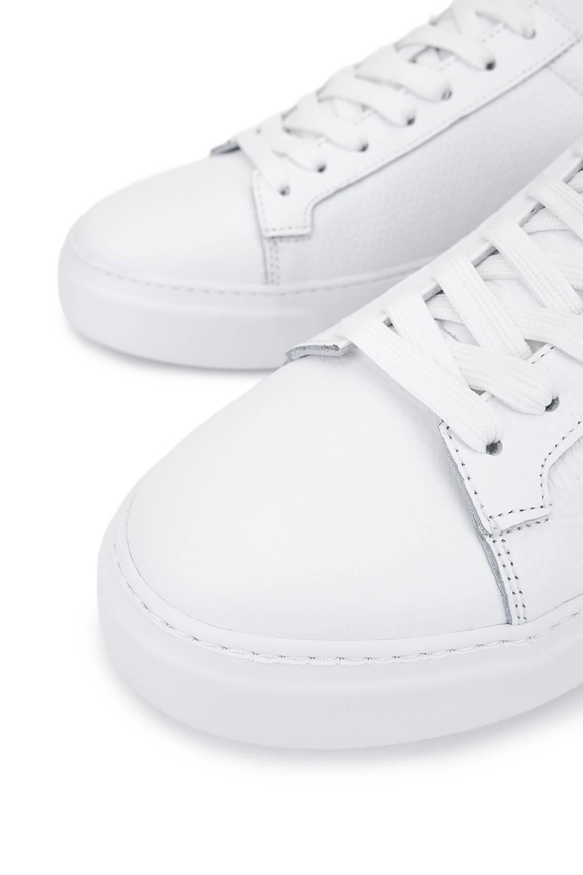 Tamer Tanca Siyah Siyah Tamer Tanca Hakiki Erkek Deri Sneakers Spor Ayakkabı