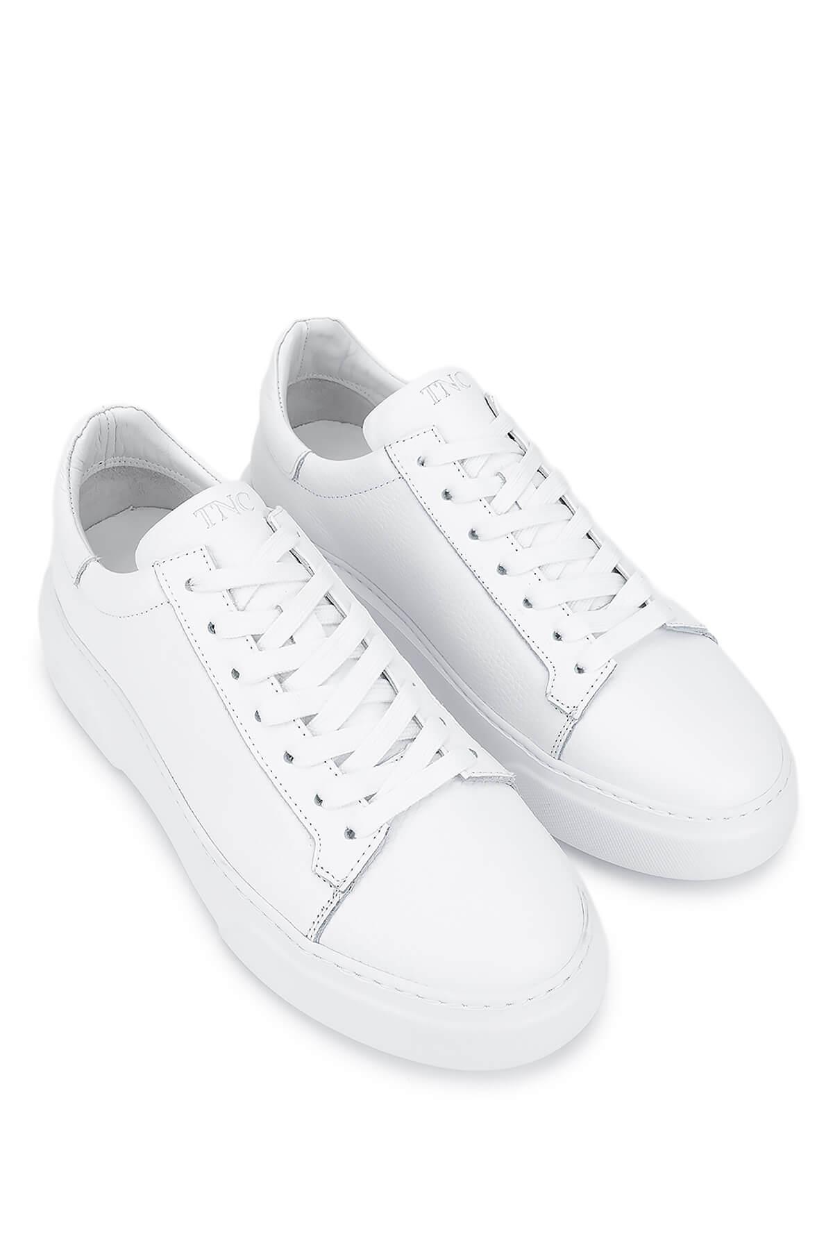 Tamer Tanca Siyah Siyah Tamer Tanca Hakiki Erkek Deri Sneakers Spor Ayakkabı