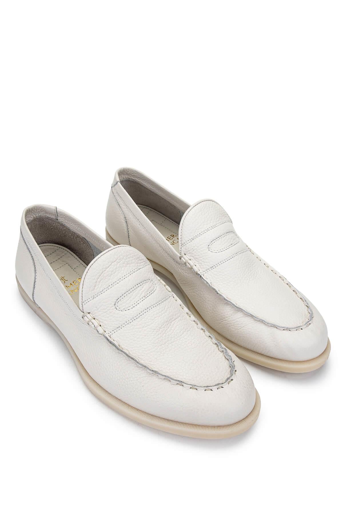 Tamer Tanca Lacivert Tamer Tanca Hakiki Erkek Deri Loafer Ayakkabı