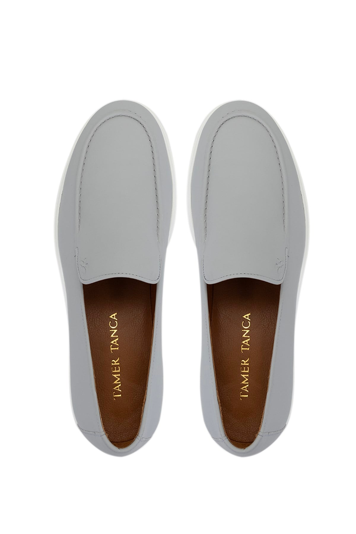 Tamer Tanca Kahverengi Nubuk Tamer Tanca Hakiki Deri Erkek Loafer Ayakkabı