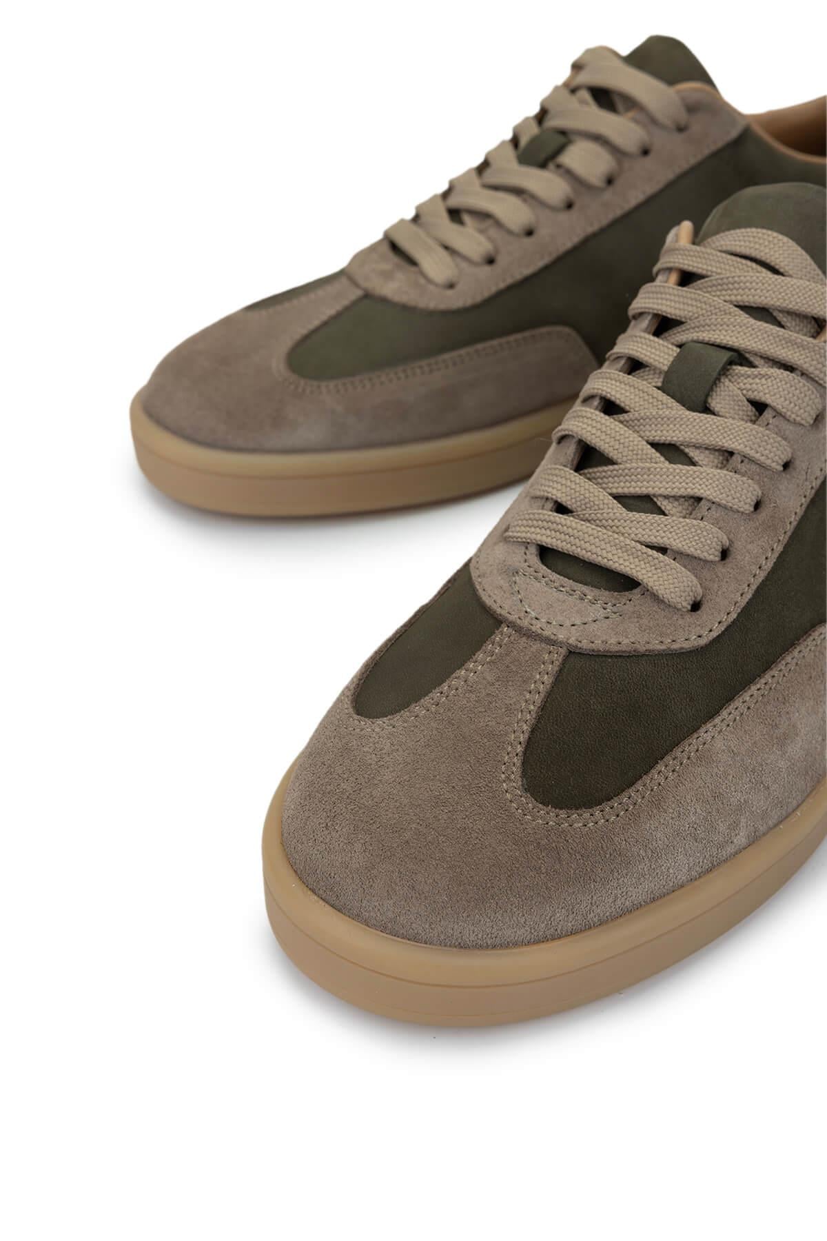 Tamer Tanca Vizon Tamer Tanca Hakiki Erkek Deri Sneakers Spor Ayakkabı